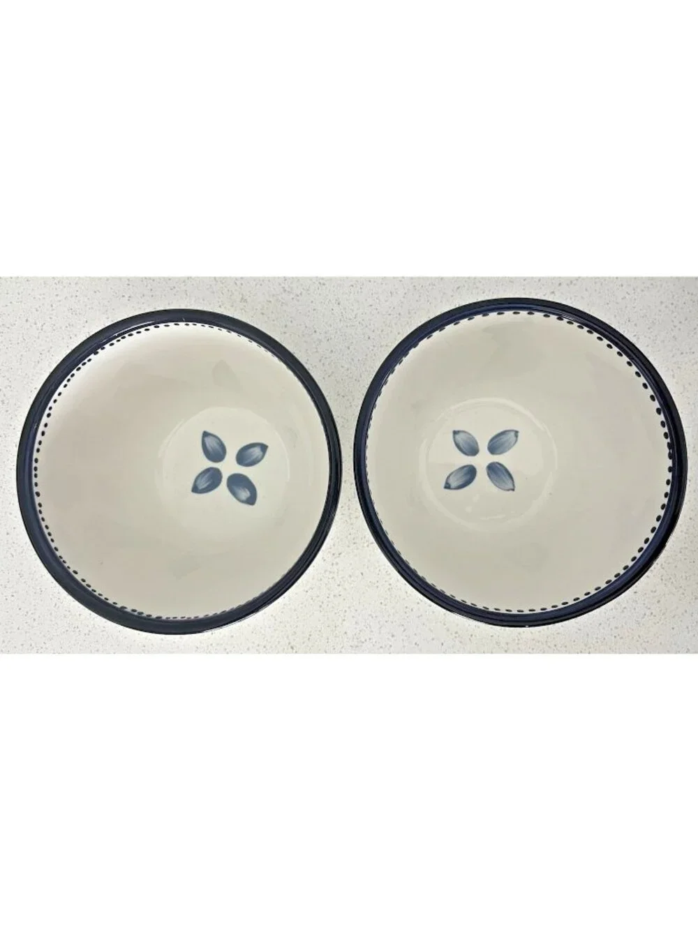 Pottery Barn set of 2 Tiburon Soup Cereal Rice Bowls Cottagecore Farmhouse